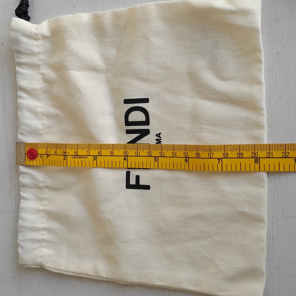 Fendi Cream Drawstring Pouch - Picture 4 of 6